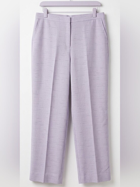 Alfred Dunner Pants - Alfred Dunner Women's Size 14 Purple Pockets Pull On Pants 1/2 Elastic Waist